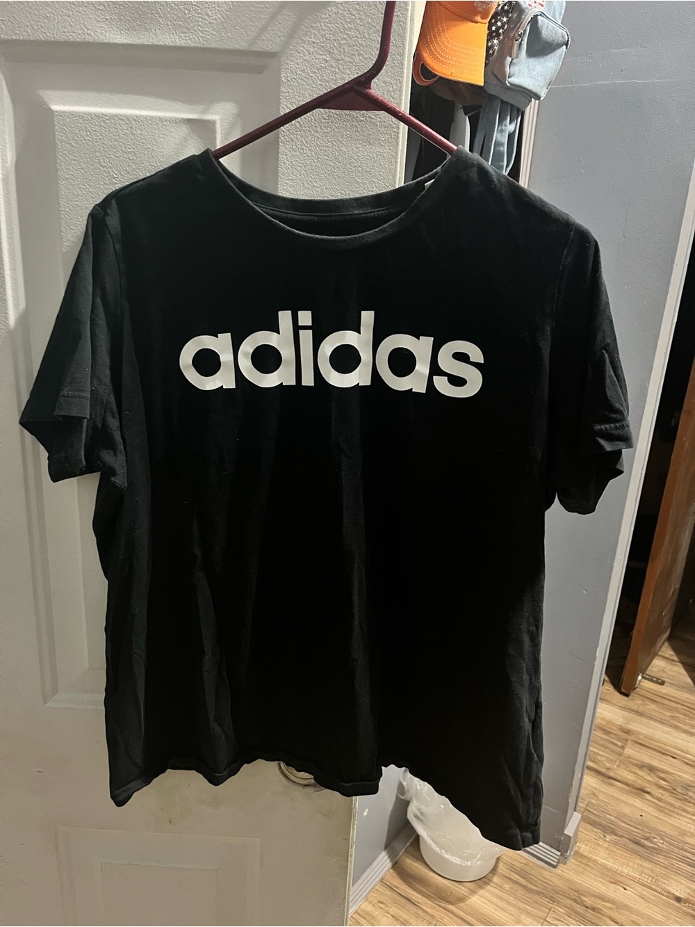 1X Womens Adidas Crop Logo Tee